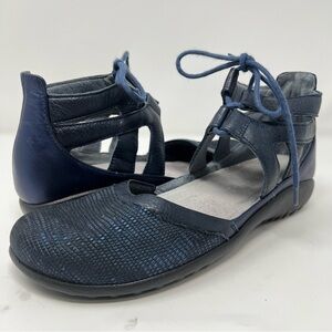 Naot Dark Blue Lace-Up Flats